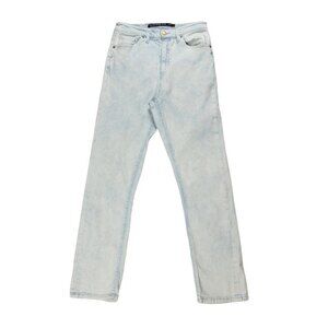 Volcom Girlfriend Ankle Fit High-Rise Jeans, Bleached, 29, Good Used Condition